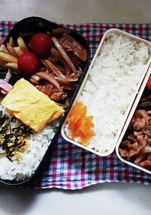 しょうが焼き弁当(6.22)-レシピのメイン写真
