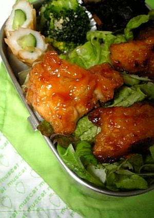 昨夜の残りで☆ピリ辛鶏丼弁当-レシピのメイン写真