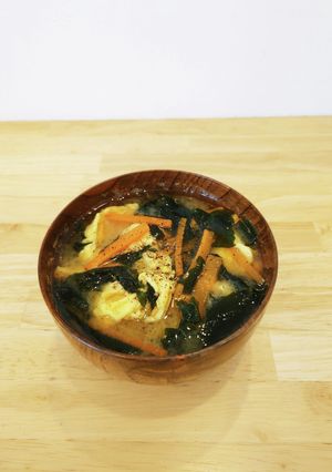 わかめと玉子のかんたん味噌汁-レシピのメイン写真