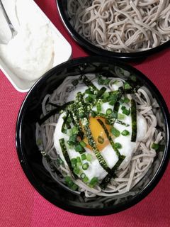 元気を出そう【山かけ蕎麦】卵黄&やまと芋-レシピのメイン写真