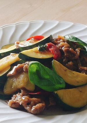 牛肉とズッキーニの旨塩檸檬★バジル風味-レシピのメイン写真