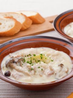 レンジで!豚バラときのこのクリーム煮-レシピのメイン写真