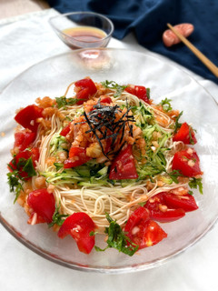 トマトのコチジャヤン和え☆そうめん-レシピのメイン写真