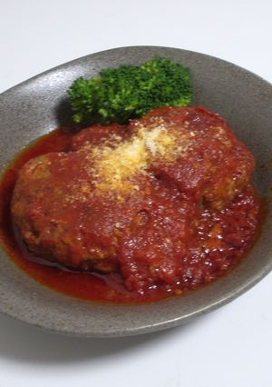 トマト缶で煮込みハンバーグ～♪♪-レシピのメイン写真