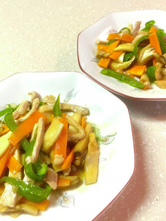 野菜肉絲 青椒エリンギ人参肉絲 -レシピのメイン写真
