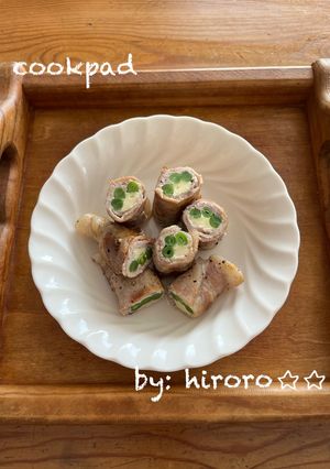 お弁当☆いんげん×チーズの肉巻き-レシピのメイン写真