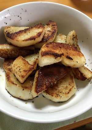 材料一つ　長芋のバター焼き-レシピのメイン写真