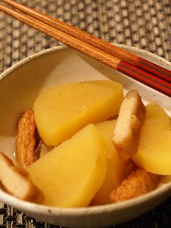 さつま芋&さつま揚げのめんつゆ煮-レシピのメイン写真