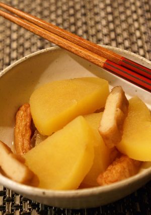 さつま芋＆さつま揚げのめんつゆ煮-レシピのメイン写真