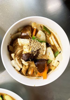 肉無豆腐簡単きな粉ゴマだれ味野菜炒め-レシピのメイン写真