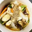 肉無根菜たっぷりさっぱり梅照り味野菜炒め