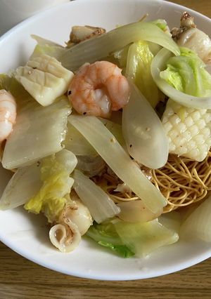 市販品フル活用手抜き皿うどん-レシピのメイン写真