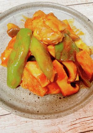 チキンと野菜のトマトカレー炒め-レシピのメイン写真