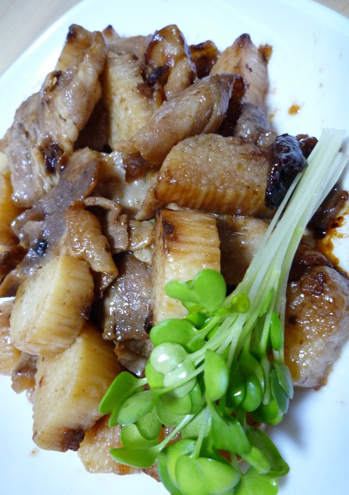 ポクポク、長いもと豚肉の炒めたん。-レシピのメイン写真