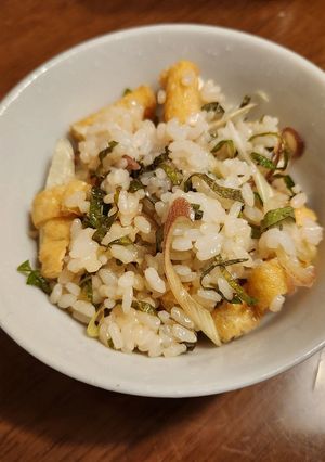 茗荷と大葉のまぜご飯-レシピのメイン写真