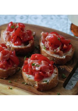 トマトをおいしく食べる☆簡単ブルスケッタ-レシピのメイン写真
