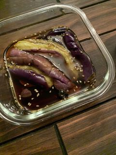 電子レンジで茄子の煮浸し-レシピのメイン写真