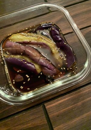 電子レンジで茄子の煮浸し-レシピのメイン写真