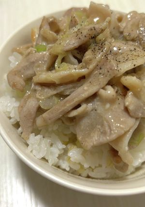 ねぎ塩豚丼-レシピのメイン写真