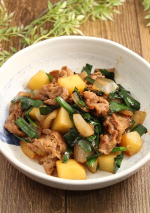簡単時短！ニラ肉じゃが-レシピのメイン写真