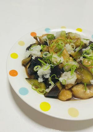 鶏肉と茄子のおろしポン酢だれ-レシピのメイン写真