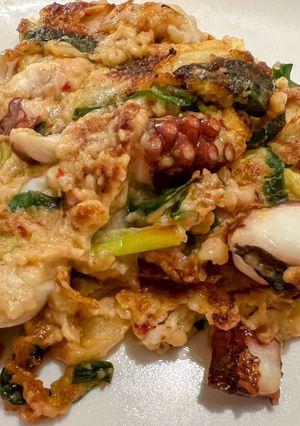 釣って来たタコとオートミールでチヂミ-レシピのメイン写真