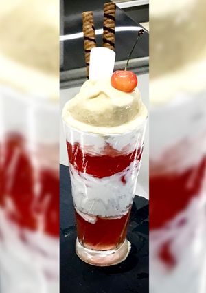 究極の1杯♛︎モチモチフルーツ寒天パフェ-レシピのメイン写真