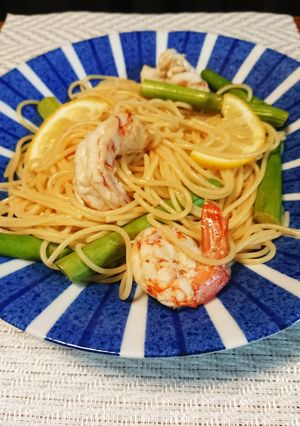 レモンとアスパラ、海老のあっさりパスタ-レシピのメイン写真