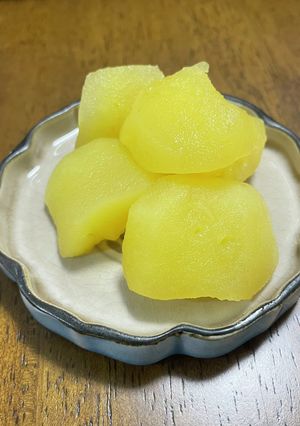 砂糖、水なし!簡単煮りんご-レシピのメイン写真