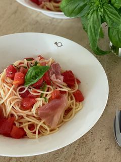 *トマトの冷製パスタ*-レシピのメイン写真
