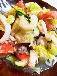 野菜たっぷりツナとシーフードのマリネ-レシピのメイン写真