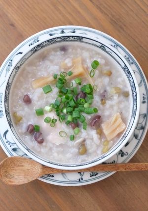 【夏の薬膳】鶏ささみと雑穀のお粥-レシピのメイン写真