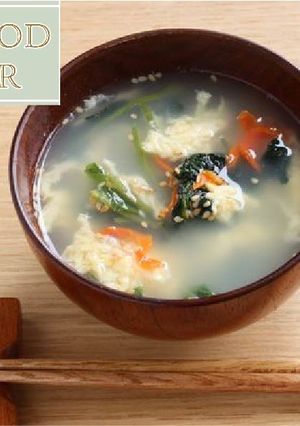 ほうれん草とにんじんのたまごスープ-レシピのメイン写真