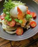 ☆夏野菜と納豆おろしの冷製うどん☆