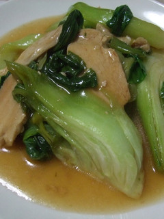 青梗菜と鶏胸肉のスピード炒め-レシピのメイン写真
