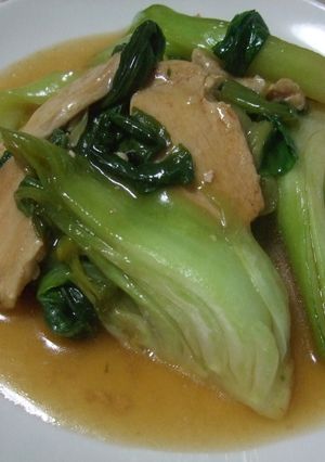 青梗菜と鶏胸肉のスピード炒め-レシピのメイン写真