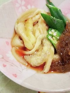 焼き茄子焼きオクラともずくの麺つゆポン酢-レシピのメイン写真