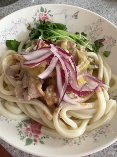 冷やしうどんサラダ-レシピのメイン写真