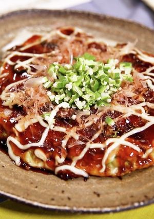 オクラのふわふわお好み焼き【食遺産】-レシピのメイン写真