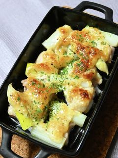 鶏とホワイトアスパラのガーリックマヨ焼き-レシピのメイン写真