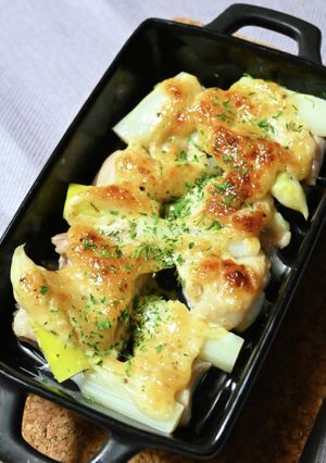 鶏とホワイトアスパラのガーリックマヨ焼き-レシピのメイン写真
