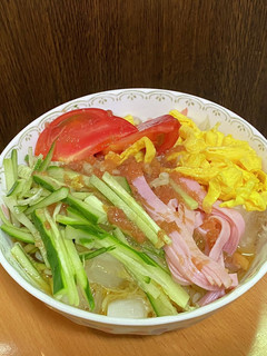 冷やしぶっかけサリ麺・梅干と麺つゆで-レシピのメイン写真
