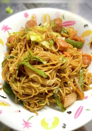 息子が作る…野菜たっぷり焼きそば♡-レシピのメイン写真