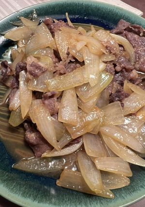 玉ねぎと牛バラの醤油焼き-レシピのメイン写真