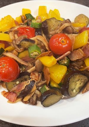 カラフル夏野菜のさっぱり和風炒め-レシピのメイン写真