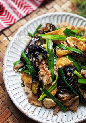 なすと厚揚げの中華風味噌炒め-レシピのメイン写真