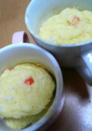 レンジでニンジンと豆腐のカップケーキ-レシピのメイン写真