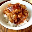 豚バラの・ケチャぽん丼