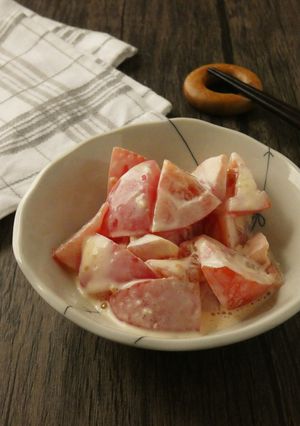 トマトのしょうが味噌マヨ和え-レシピのメイン写真