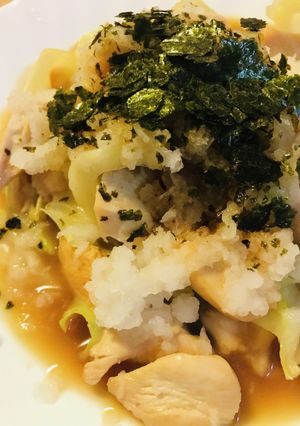 鶏肉&野菜のさっぱり炒め●おろしポン酢添-レシピのメイン写真